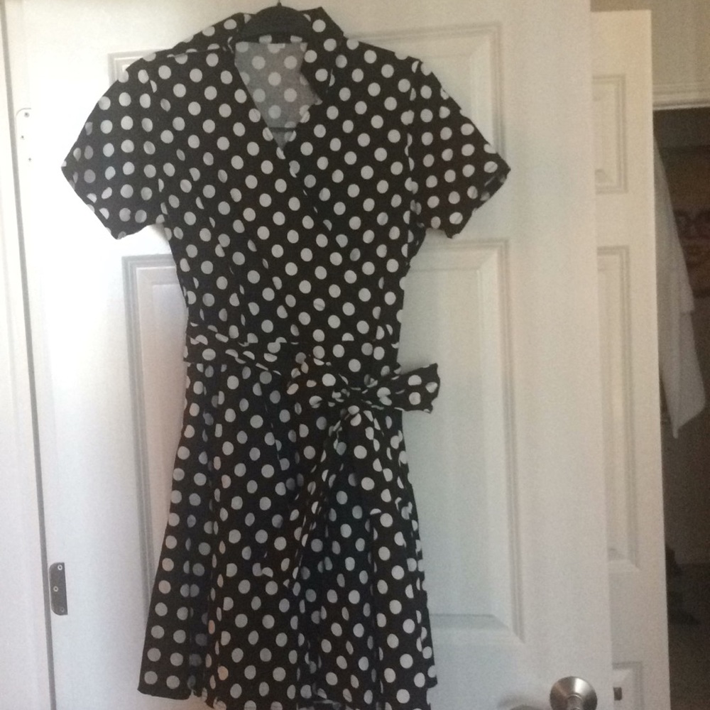 Mod polka dot dress